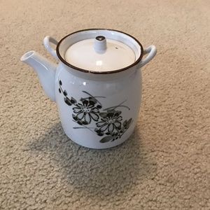 Vtg Neiman Marcus floral teapot - 5" high, 4" diameter - Made in Japan